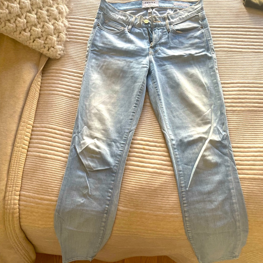 FRAME DENIM Jeans - Light-wash, Le Skinny de Jeanne Crop Size 26